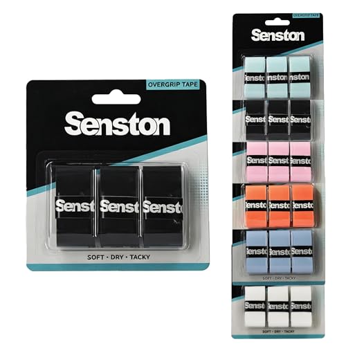 Senston 3pcs Racquet Grips Tape for Tennis/Badminton/Squash