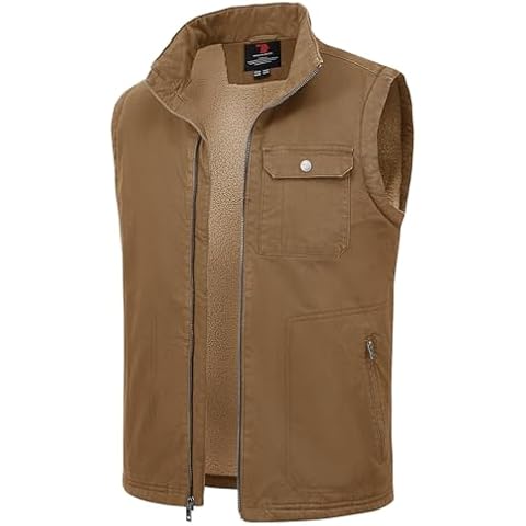 Rdruko Men's Sherpa Vest Cover