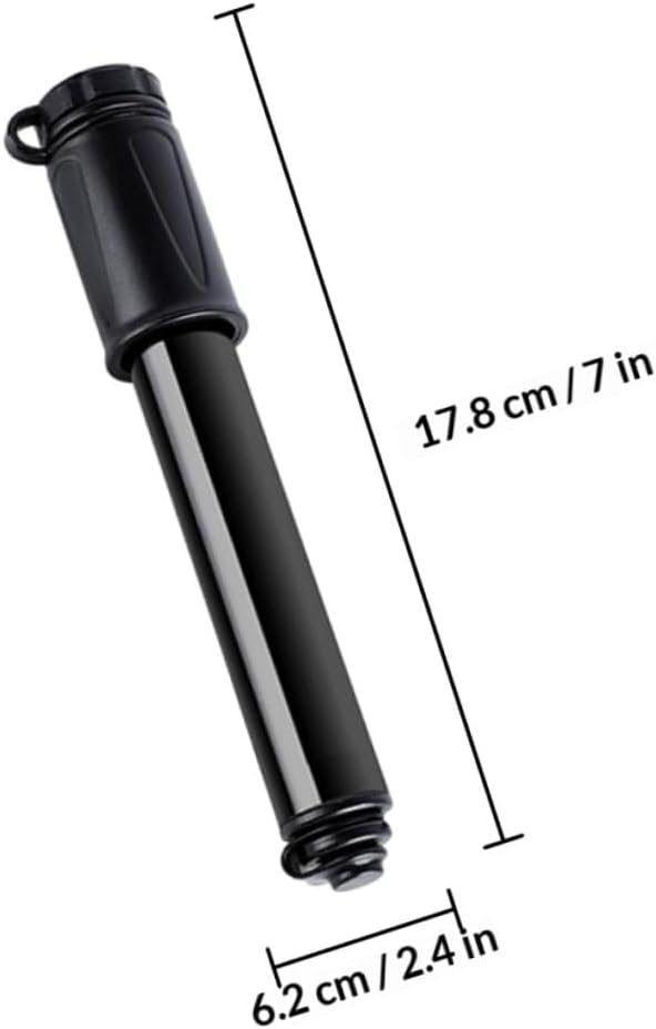 Kisangel Portable Bike Tire Inflator and Air Pump with Hose, Mini High-Pressure Bicycle and Basketball Inflator, Compact Portable Bike Accessory for Outdoor Cycling and Sports