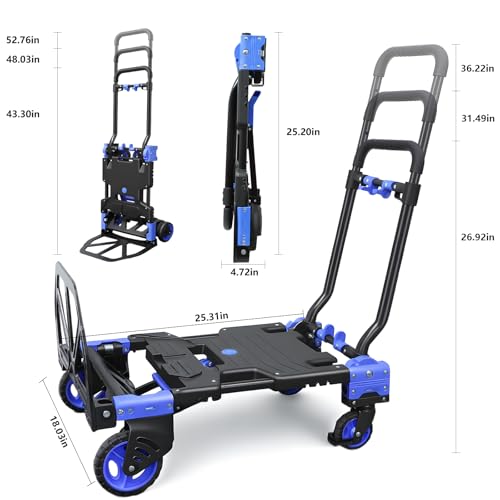 Diable de manutention pliable contre le mal de dos 150kg
