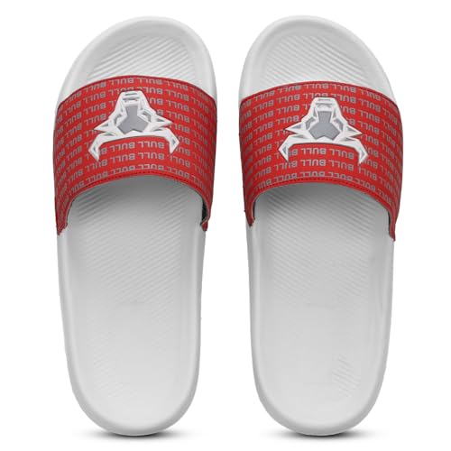 Image of PERY-PAO Sliders for Men | Lightweight Comfortable Boys Slippers | Flip-Flops White | Black | Sea Green | Red