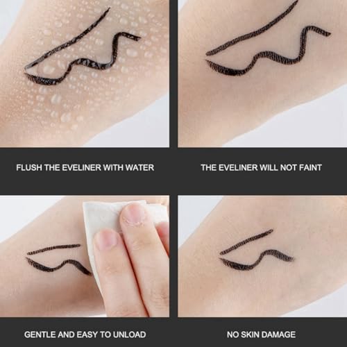 2 in 1 Winged Eyeliner Stamp,Beauty Cat Eye Stamp,Liquid Wing Cat Eye Stamp,Waterproof Liquid Eyeliner Pencil,Long Lasting Wing Liquid Eye Liner Pen,Smudgeproof Winged Eyeliner Pencil Easy to Use - Image 4