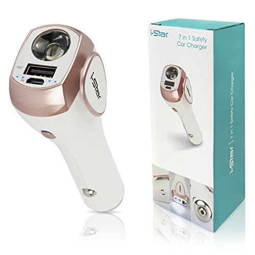 Caricabatteria da auto multifunzione in, USB