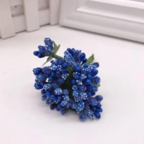 Image of SATYAM KRAFT 48 Bunch Decorative Artificial Pollen Flower Perfect for Tiara, Wedding Jewelry & DIY Making Flowers for Bouquet, Hamper, Trousseau Decoration Items(48 Bunch of 576 Pollen Each)