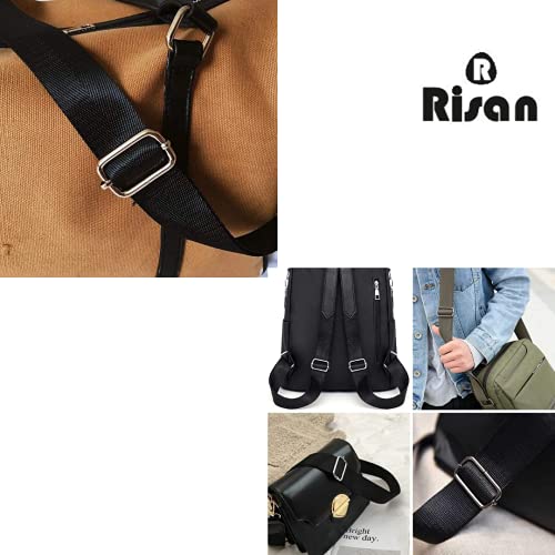 Risan Slide Buckle 1 inch Metal Triglide Slides Rectangle Adjustable Webbing Slider for Fasteners, Strap, Backpack 20 Pcs