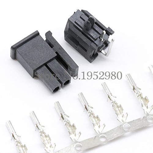 Davitu 50Set 5557 Connector 3.0mm 2/4/6/8/10/12/14/16/18/20/22/24P Right Angle Black PCB Wire Soldered (Pin Header+Housing+Terminals) - (Color: 24P)