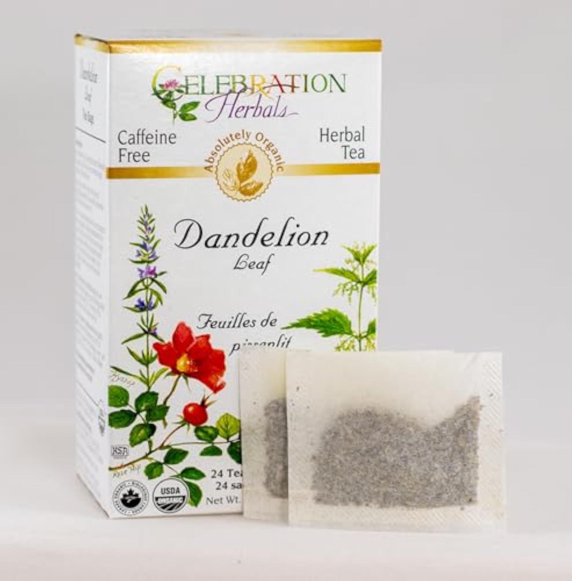 Organic Dandelion Leaf Tea, 24 Herbal Tea Bags