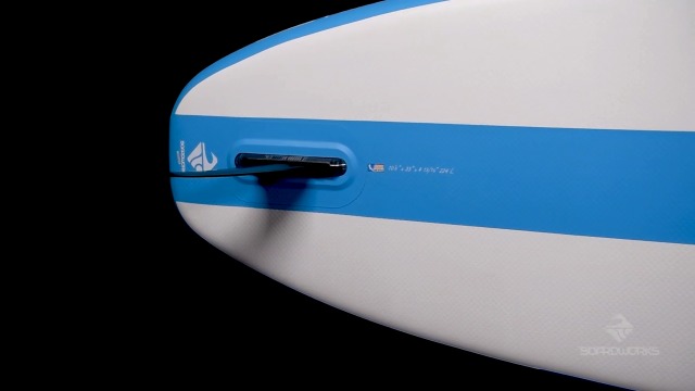 Boardworks Riptide 3-Piece Adjustable SUP Paddle – 85 Sq. In. Fiberglass Blade, 70-86"