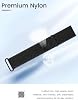 Banda de nailon para brazo para Garmin CIRQA Smart Band, talla L-XL correa de velcro, banda de fitness transpirable de secado rápido para parte superior del brazo y tobillo, pulsera deportiva ajustable para correr, gimnasio, negro medianoche 6