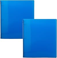 Vista 34 de JAM PAPER - Carpetas de plástico de 1 pulgada - Carpetas de 3 anillas surtidas (rojo, azul, verde y naranja) - Paquete de 4