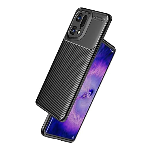 cadorabo Case compatible with Oppo FIND X3 LITE in CANDY BLACK - Shockproof and Scratch Resistant TPU Silicone Cover - Ultra Slim Protective Gel Shell