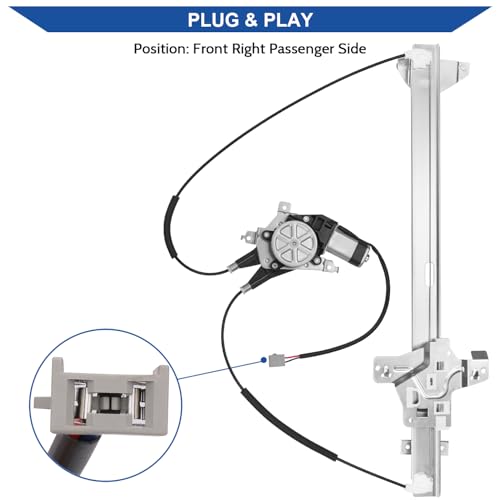 Image of Obaee Window Regulator with Motor Front Right Passenger Side, OE 741-587