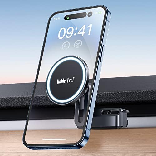 HolderProf Tesla Model 3 Model Y Phone Mount Holder Compatible with Tesla MagSafe Phone Mount Fit for All Phone【20 Strongest Magnets】 Tesla Phone Holder, Tesla Model 3 Model Y Accessories