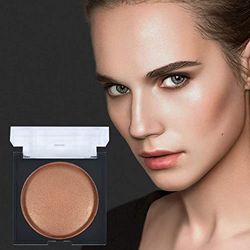 OBLHER B Sun Goes Down Bronzer Lightweight Bronzer Powder Shimmer Bronzing Powder Retouching Facial Contours Bronzer Fine, Lightweight Bronzer Powder Makeup Waterproof and Sweatproof 2.7oz E9503-02 - Image 7