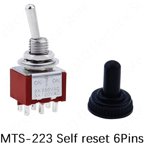 Interruptor de palanca ON-OFF-ON de 3 posiciones para modificar guitarras electricas 2
