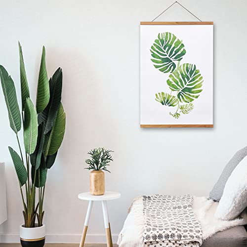 Bloss Teak Magnetic Poster Hanger, 20X24 20X30 20X34 Poster Frame With Strong Magnets, Light Wooden Picture Frame For Canvas Paints Pictures Photos Maps And Art Works. (20Inch) #TOP4