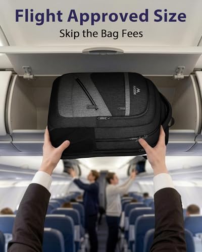 Image of MATEIN Extra Large 50 L Travel Laptop Backpack, Water Resistant Work Computer Backpack with Anti Theft Pocket, TSA Friendly Business Daypack with Multiple Organizer Pockets for Men, Black Grey