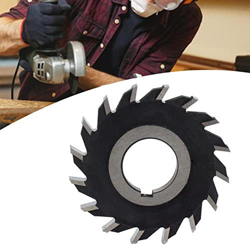 Image of Face Milling Cutter Disc High Hardness Plane Processing for Milling Machines Workshops High Speed Steel 80mm 16 Teeth 1 Piece