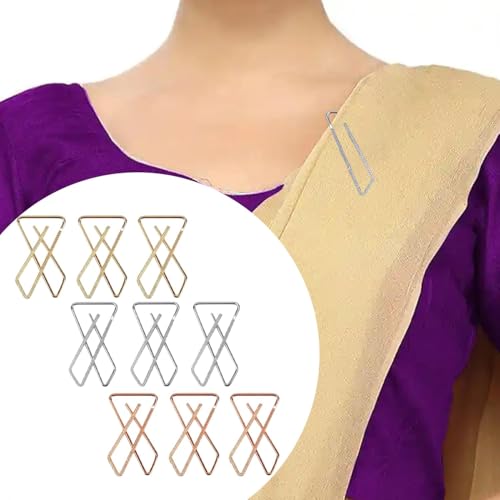 VAMA Fashions Women's Brooches & Pins for Hijab Dupatta Chunri Scrafs & Saree Pin for Women
