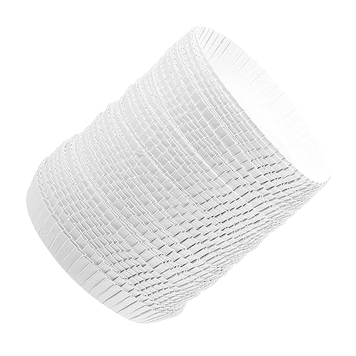 HEALEEP 100Pcs Disposable Paper Cup Lids Hotel Room Cup Covers Unbleached for Beverages for and Events