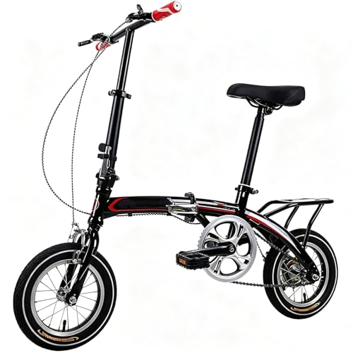Kcolic Bicicleta Plegable 12 Pulgadas, Bicicleta Compacta Y Portátil para Estudiantes, Mini Bicicleta Urbana Ligera para Hombres Y Mujeres. D,12in