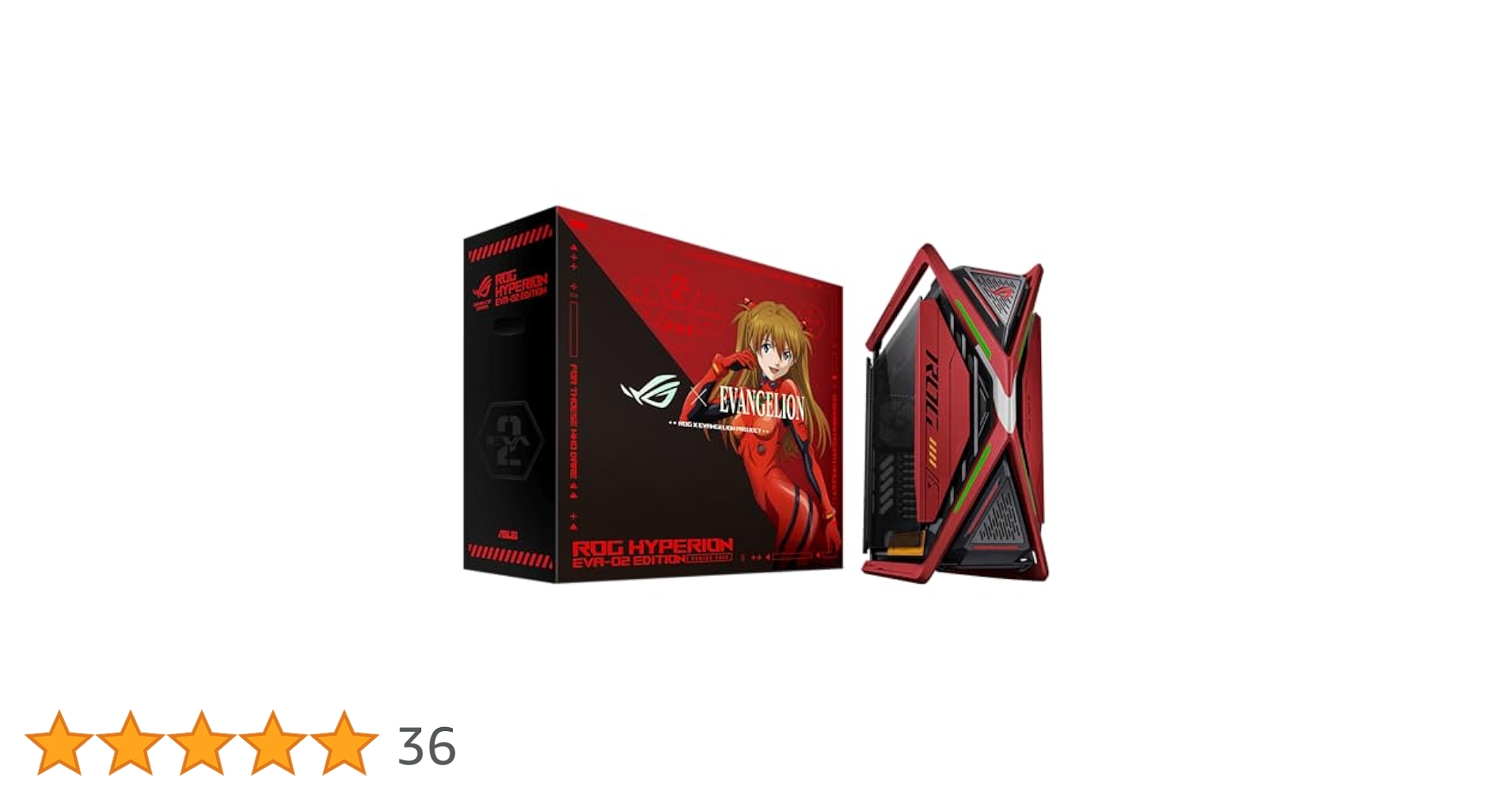 アスカ ASUS Evangelion GR701 EVA-02 EATX Full Tower Case Color Red