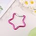 2 Pcs Star Keychain Clips, Light Pink Cute Cool Aluminum Carabiner Clip Star Shaped Keyring Light Pink Star Key Chain Ring Star Shaped Carabiner Hook for Fishing Hiking Sports