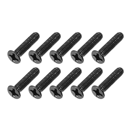 METALLIXITY フラットヘッドネジ M3 x 14mm 150個入り 炭素鋼製マシンネジ 眼鏡 時計 小型電子機器用 黒