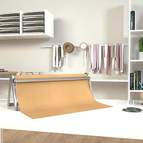 MARIGOLD 24-inch Butcher Paper Dispenser - Wrapping Paper Roll Cutter & Paper Holder for Butcher Freezer Craft Paper Rolls Smoking Meat Christmas Gift Wrap,Wall Mount or Tabletop - Thumbnail 4