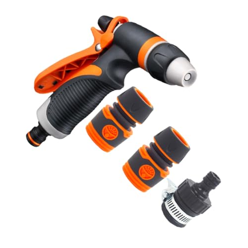 STOBAZA 高圧ハンドスプレー 園芸用多機能散水ノズル 耐久性プラスチック製 手持ちプ 家用洗車とペットシャワー対応