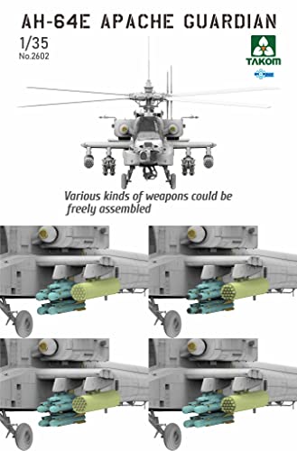 Tacom 1/35 Us Army Ah-64E Apache Guardian Attack Helicopter Plastic Model Tko2602 Molded Color #TOP3
