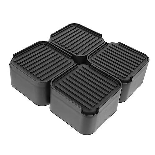 SOLUSTRE 1set Adjustable Furniture Risers for Bed Couch Desk Heavy Duty Support for Home and Dorm Use Reduces Noise and