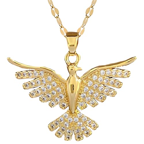 Collier aigle phénix anti-ternissement en acier inoxydable durable pour femmes