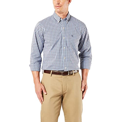 Camisa De Manga Larga De Ajuste Clásico Para Hombre Dockers Signature Comfort Flex (Estándar Y Grande Y Alto
