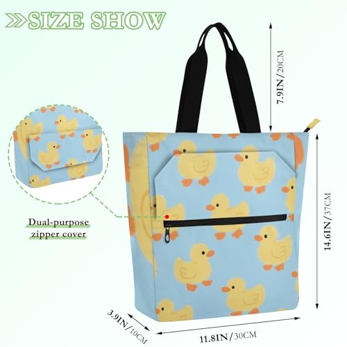 Bolsas de mano con cremallera para llevar libros y compras sin roturas 4
