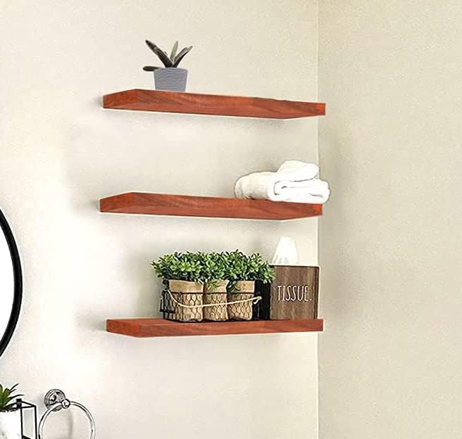 V P J Engineered Wood Floating Shelf Wall Mount Wall Shelves for Living