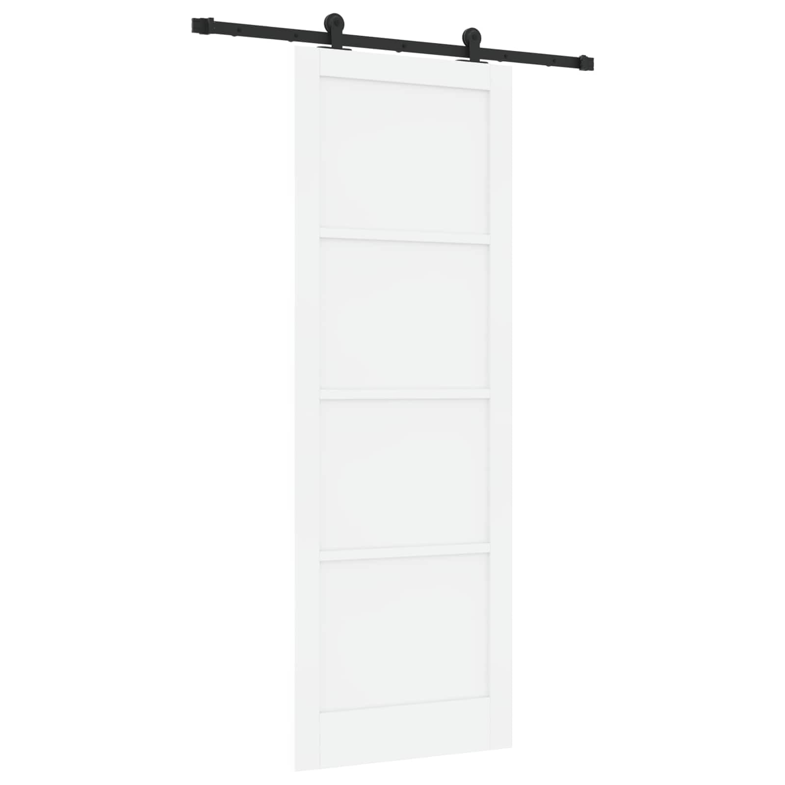 Puerta corredera ORKDAL blanco 83 x 232 cm madera maciza pino puerta habitación