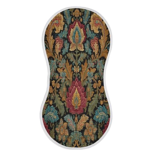 Kigai Vintage Flowers Baby Burp Cloths Extra Soft and Absorbent Burping Rags Cotton Burping Clothes Baby Washcloths for Newborn Boys Girls - 1 Pack