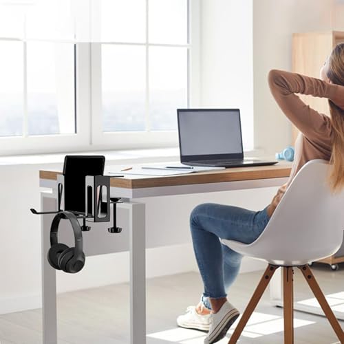 Support pour ordinateur portable vertical et étagère de table multifonction