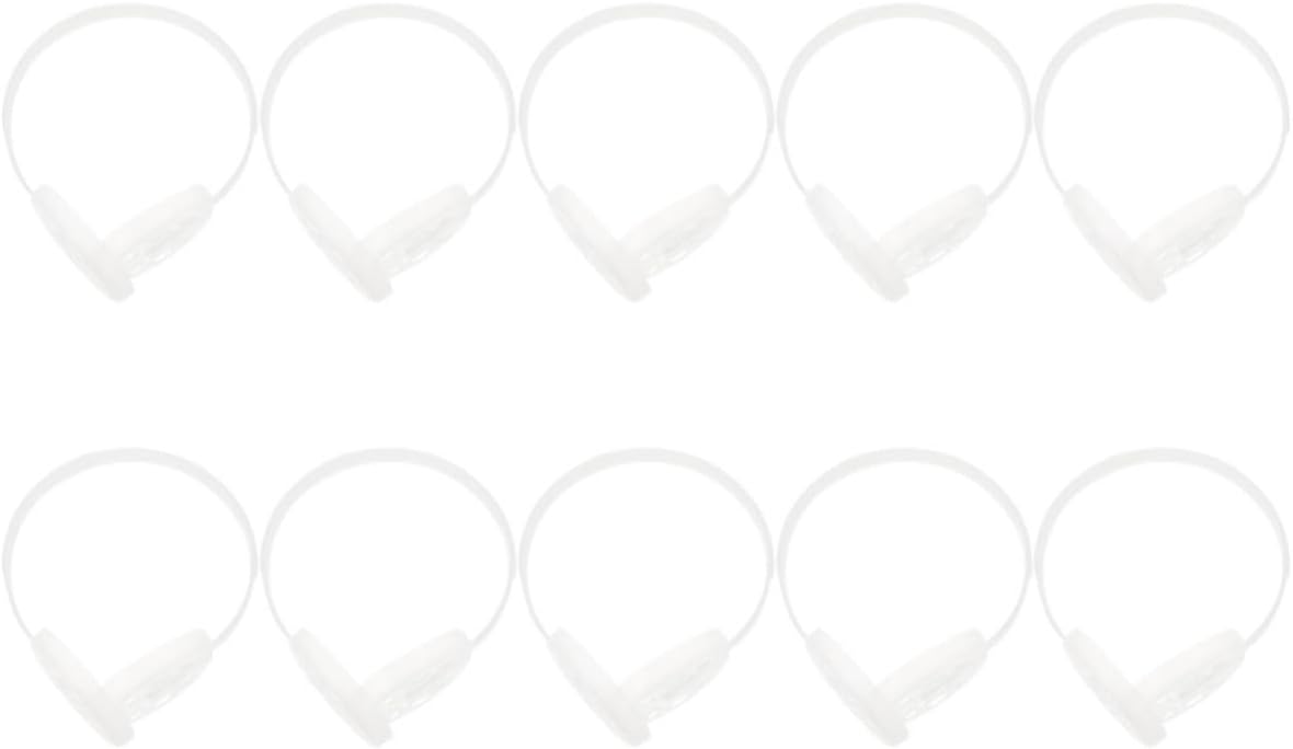 Garneck 5 Sets Earmuff Inner Support Frame Accessory Plastic White | DIY Making Part, Stable Design Secure Fit, Suitable for Shopping and Studying