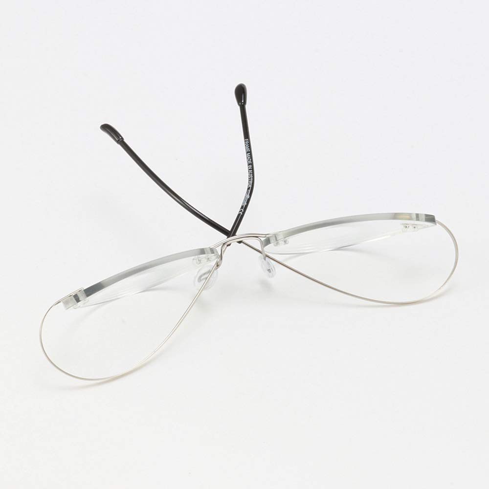 MANG Unisex Randlose Selbsttönende Lesebrille Lesehilfe Sonnenbrille Sehstärke Brille Ultraleichte Komfortabel Rahmen Blendfrei Entspiegelt