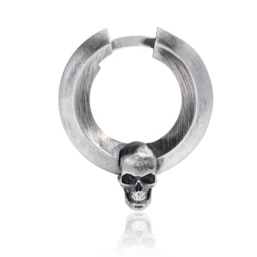 Pendientes de plata de ley 925 pulida Calvaria con diseño vikingo de alta joyería