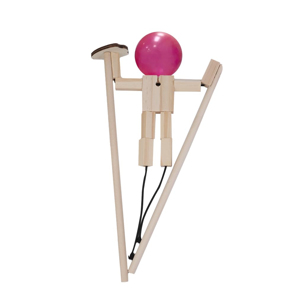 Namvo Balloon Bamboo Man Battle - Juego de esgrima de Mesa de Madera para Dos, Incluye 100 Globos, Divertido Duelo Interactivo con Amigos, Ideal para reuniones sociales y Eventos