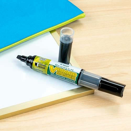 PILOT V Board Master Refillable Dry-Erase Markers, Medium Chisel Tip, Black Ink, 15ct Tub - image 2