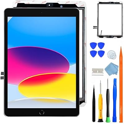 oiKaFex Premium Quality-[NO LCD] for iPad 9 Generation Screen Replacement Digitizer Touch Glass Repair Kit with Tools+Home Button & HD Installation Video for 2021 iPad 9