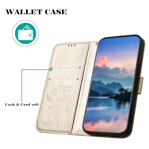 Housse Cuir Samsung S6 Edge dorée, protection intégrale chic et durable - 2