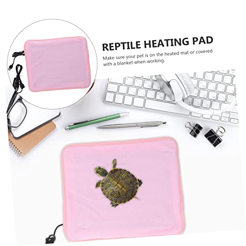 Alfombrilla térmica para reptiles y tortugas color rosa miniatura 2