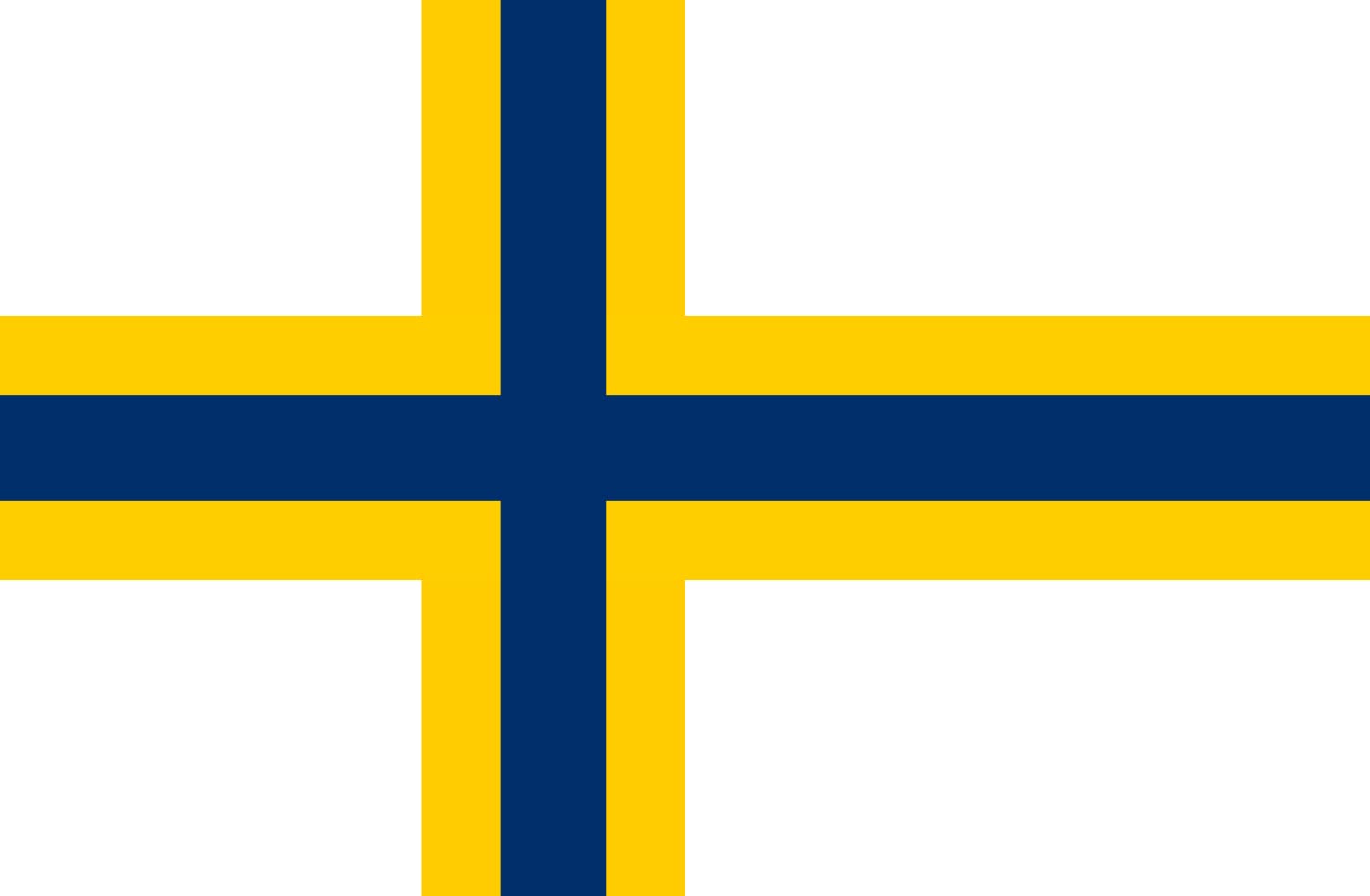 Drapeau Sverigefinskaflaggan large pour afficher vos racines nordiques