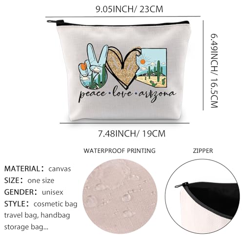 XYANFA State Makeup Bag Desert Souvenir Gift Trip Vacation Lover Travel Vacation Cosmetic Bag3
