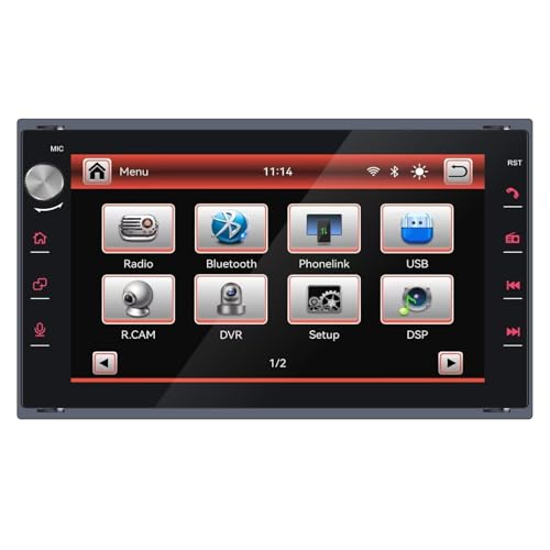 Radio de Coche Compatible con inalámbrico Carplay/Android Auto para VW Fox Polo Passat Golf lbiza 6L Jetta MK3 MK4 Sharan T5 MULTIVAN Transport Seat Skoda con IPS Pantalla Táctil/Bluetooth/FM/Am/USB